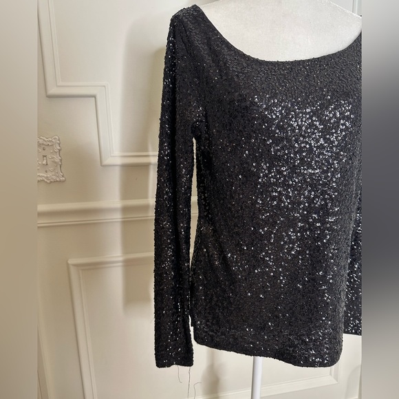 J. Crew Long Sleeve Sequin Blouse Shirt - Picture 3 of 9